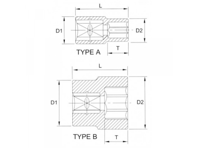 Головка торцевая 12гр. 3/8" 18мм от LICOTA Головка торцевая 12гр. 3/8" 18мм